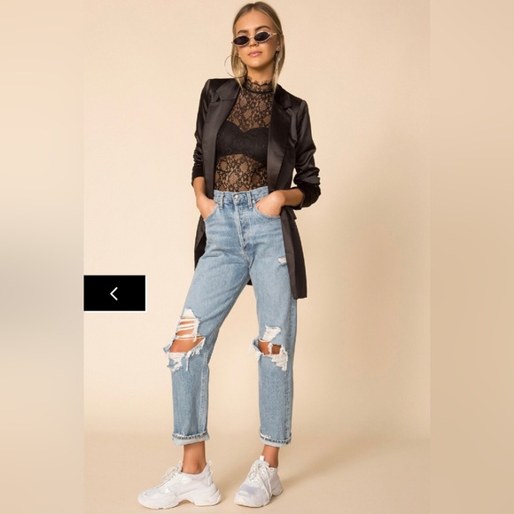 superdown Miley Oversized Blazer in Black. - Picture 8 of 11